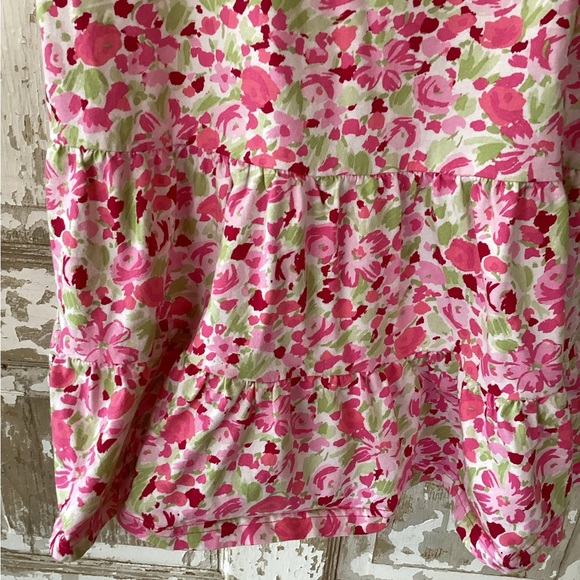 Hanna Andersson Pink Floral Cotton Knit Dress - size 130 - 8 year old - Picture 5 of 8